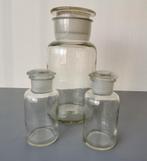 3 Vintage Stolp flessen, Ophalen of Verzenden, Gebruikt, Overige materialen