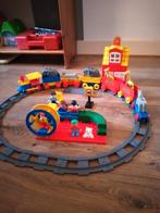 Duplo Circustrein met dieren,clown, en Station, Ophalen of Verzenden, Gebruikt, Losse stenen, Duplo
