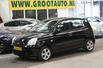 Kia Picanto 1.1 LX 5 deurs, Stuurbekrachtiging (bj 2005), Auto's, Voorwielaandrijving, Stof, Gebruikt, Zwart