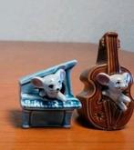 2x vintage beeldje muis Japan 60 porselein keramiek Vaga, Verzamelen, Beelden en Beeldjes, Ophalen of Verzenden, Zo goed als nieuw