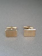 Gouden manchetknopen / 14 karaat, Sieraden, Tassen en Uiterlijk, Manchetknopen, Ophalen, Zo goed als nieuw, Goud