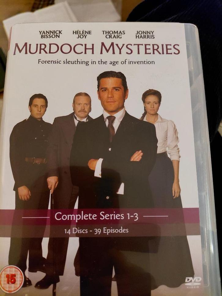 dvd Murdoch mysteries seizoen 1 t/m 3, Cd's en Dvd's, Dvd's | Tv en Series, Zo goed als nieuw, Thriller, Boxset, Vanaf 12 jaar
