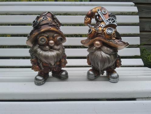 Beeld steampunk kabouter, Verzamelen, Beelden en Beeldjes, Nieuw, Fantasy, Ophalen of Verzenden