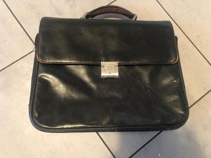 Claymoren heren aktetas, Computers en Software, Laptoptassen, Gebruikt, Aktetas, 17 inch of meer, Ophalen of Verzenden