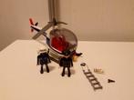 Playmobil politiehelikopter met vluchtladder., Ophalen of Verzenden, Gebruikt