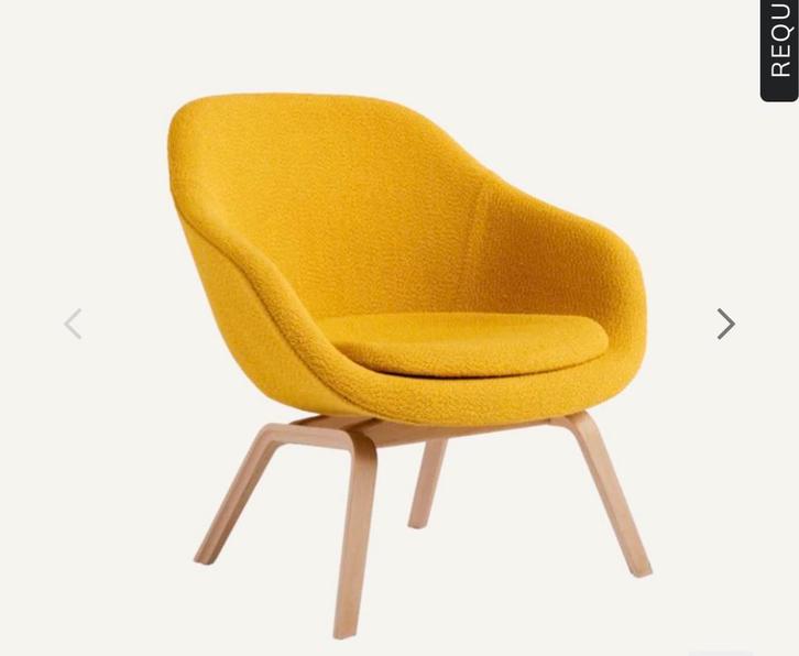 HAY AAL 83 Loungestoel met Kussen - Uitstekende Staat, Huis en Inrichting, Stoelen, Zo goed als nieuw, Eén, Hout, Overige kleuren