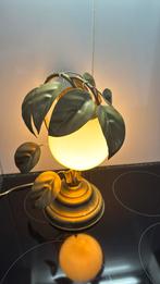 Vintage plantenlamp goudkleur, Ophalen, Zo goed als nieuw, Minder dan 50 cm