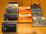 Mini DV Bandjes & cleaning cassettes - Sony & Panasonic, Ophalen of Verzenden, Overige soorten, (Video)band