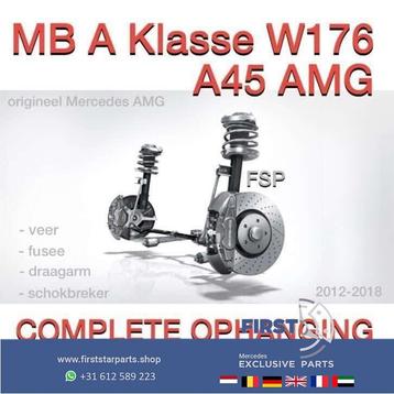 W176 A45 AMG veerpoot schokbreker wielnaaf draagarm compleet beschikbaar voor biedingen
