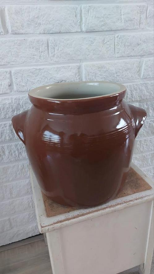 Grote originele Franse grespot 29 cm hoog, Antiek en Kunst, Antiek | Keramiek en Aardewerk, Ophalen of Verzenden