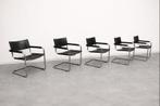 5 MG5 stoelen – Matteo Grassi – vintage Italiaans design, Ophalen, -, -, Metaal