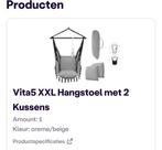Vita5 XXL Hangstoel - ongebruikt in Verpakking, Tuin en Terras, Tuinbanken, Ophalen of Verzenden, Nieuw, Overige materialen
