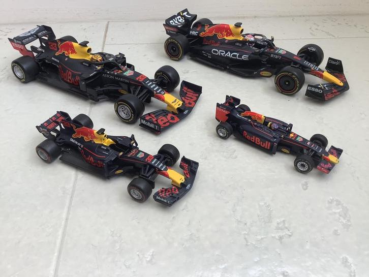 max Verstappen Burago raceauto auto RB13  RB15 en RB18 jumbo, Hobby en Vrije tijd, Modelauto's | 1:24, Zo goed als nieuw, Bburago