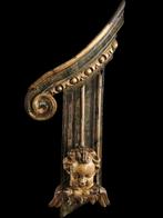 Prachtige Antieke Rijkversierd Houten Pilaster Ornament, Verzenden, ., ., .