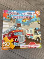 Voertuigen Puzzel - Brandweer & Ambulance - 50 Stukjes, Ophalen of Verzenden, 10 tot 50 stukjes, Zo goed als nieuw, 2 tot 4 jaar