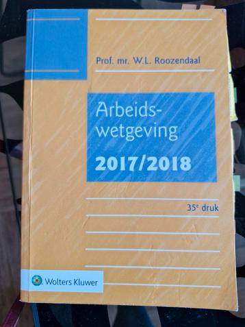 arbeidswetgeving 2017/2018 beschikbaar voor biedingen