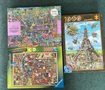 3 Puzzels - 1000 Stukjes, Ophalen of Verzenden, Zo goed als nieuw, Legpuzzel