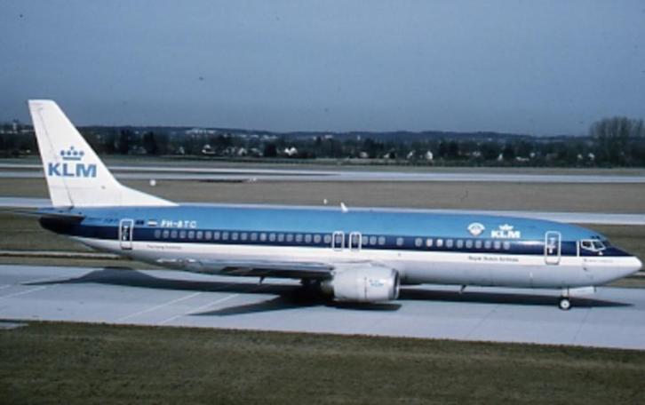 KLM Boeing 737's, Verzamelen, Luchtvaart en Vliegtuigspotten, Zo goed als nieuw, Kaart, Foto of Prent, Verzenden
