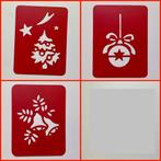 3 stuks : stencils - sjablonen - embossing - kerst -, Ophalen, Zo goed als nieuw, Kerst, Pons of Mal