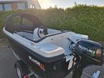 Splinternieuwe Scandex 440 Tender sloep 15pk Suzuki 4 takt, Watersport en Boten, Ophalen, Nieuw, 3 tot 6 meter, Buitenboordmotor