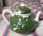 Bordallo Pinheiro theepot groen wit, Huis en Inrichting, Ophalen of Verzenden