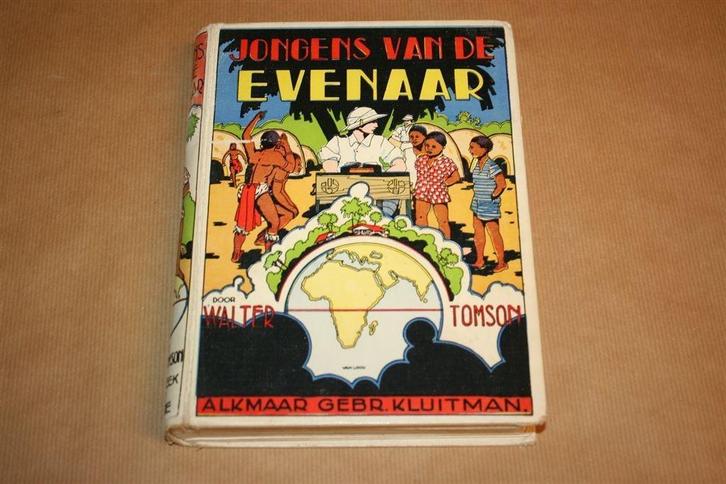 Jongens van de evenaar. Tomson. Kluitman 1936., Boeken, Kinderboeken | Jeugd | 10 tot 12 jaar, Gelezen, Ophalen of Verzenden