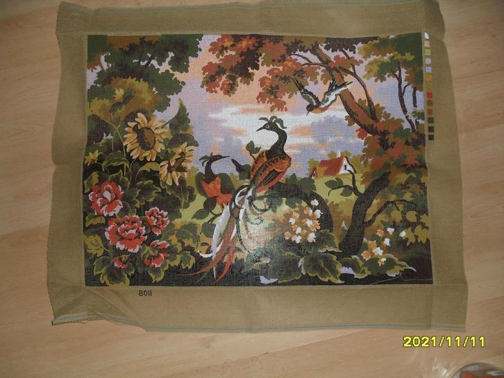 NIEUW, GROOT, stramien Vogels in bomen 8011. Verkoop Ook DMC, Hobby en Vrije tijd, Borduren en Borduurmachines, Nieuw, Onderdeel of Toebehoren