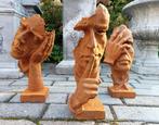 Set van drie tuinbeelden horen zien en zwijgen., Ophalen of Verzenden, Nieuw, Metaal, Mensenbeeld