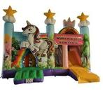 Te huur  springkussen Unicorn met glijbaan, Ophalen