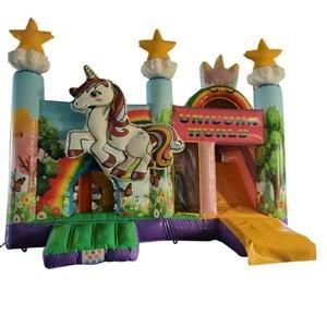Te huur  springkussen Unicorn met glijbaan beschikbaar voor biedingen