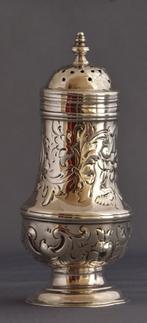 Zilveren strooier Samuel Wood uit 1766, Ophalen of Verzenden, Zilver