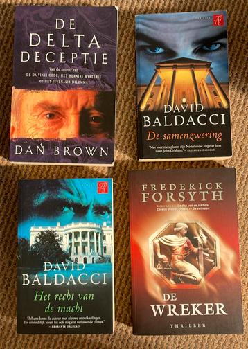 Vier spannende Nederlandstalige thrillers beschikbaar voor biedingen