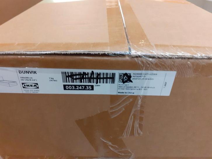 DUNVIK, nieuwe overtrek voor de boxspring ikea, Huis en Inrichting, Banken | Sofa's en Chaises Longues, Nieuw, Eenpersoons, Minder dan 150 cm