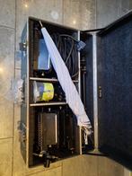 Complete Lichtkoffer met Lampen, Statief en Paraplu, Ophalen, Gebruikt, Lamp of Flitsset