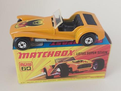LOTUS SUPER SEVEN MATCHBOX No60 UIT 1971 ONBESPEELD, Hobby en Vrije tijd, Modelauto's | Overige schalen, Nieuw, Auto, Ophalen of Verzenden