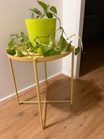 Rond tafeltje, Minder dan 55 cm, Gebruikt, Metaal of Aluminium, Rond