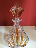 vintage amber kleurige karaf, Antiek en Kunst, Antiek | Glas en Kristal, Ophalen of Verzenden
