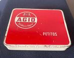 Blikje van Agio Petitos. Afm. 12,5x10x2,5 cm., Ophalen of Verzenden, Gebruikt, Tabaksdoos of Verpakking