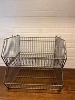Vintage Draadmanden , opslag, winkel, Overige materialen, Gebruikt, Mand, Ophalen of Verzenden