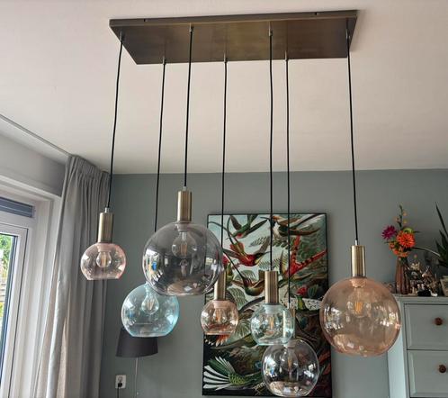 Coco maison hanglamp gaby eetkamerlamp galzen bollen, Huis en Inrichting, Lampen | Hanglampen, Zo goed als nieuw, 75 cm of meer