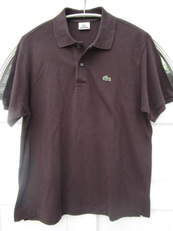 Originele donkerbruine Lacoste polo maat 5 = M/L beschikbaar voor biedingen