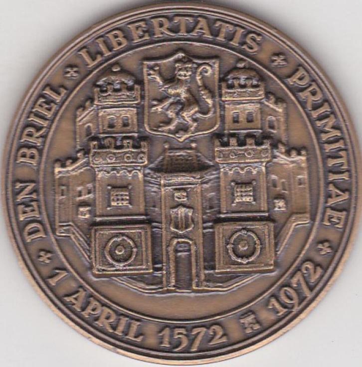 DEN BRIEL 1 APRIL 1572 - 1972, Postzegels en Munten, Penningen en Medailles, Overige materialen, Verzenden