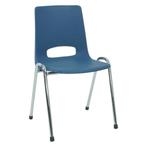 Nieuwe kantinestoelen blauw stapelstoelen kuipstoelen, Ophalen, Marconiweg 10 Zeewolde, Nieuw, Info@everardo.nl