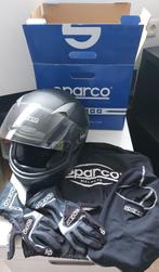 Karting helm Sparco ClubX1 maat M + handschoenen + balaklava, Sport en Fitness, Karting, Ophalen of Verzenden, Gebruikt, Helm of Handschoenen