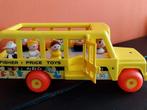 Vintage Fisher Price bus +7 poppetjes., Kinderen en Baby's, Speelgoed | Fisher-Price, Ophalen of Verzenden, Gebruikt, Auto of Voertuig