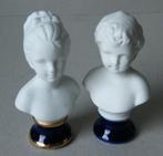 2 kleine buste 's Capodimonte biscuit porselein, Antiek en Kunst, Ophalen of Verzenden