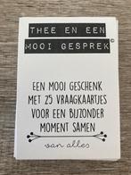 Thee en een mooi gesprek, vragenkaartjes, Ophalen of Verzenden, Zo goed als nieuw