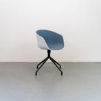 1 Hay about Chair stoel AAC21 draaibaar Wit stof blauw, Huis en Inrichting, Stoelen, Nieuw, Stof, Eén