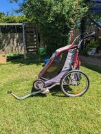 Fietskar Thule Chariot Cougar 1 persoons met extra's, Fietsen en Brommers, Fietsaccessoires | Aanhangers en Karren, Ophalen, Opvouwbaar