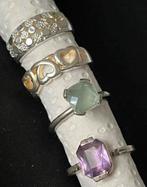 Verschillende ringen zilver, Sieraden, Tassen en Uiterlijk, Ringen, Ophalen of Verzenden, Zo goed als nieuw, Zilver, Dame